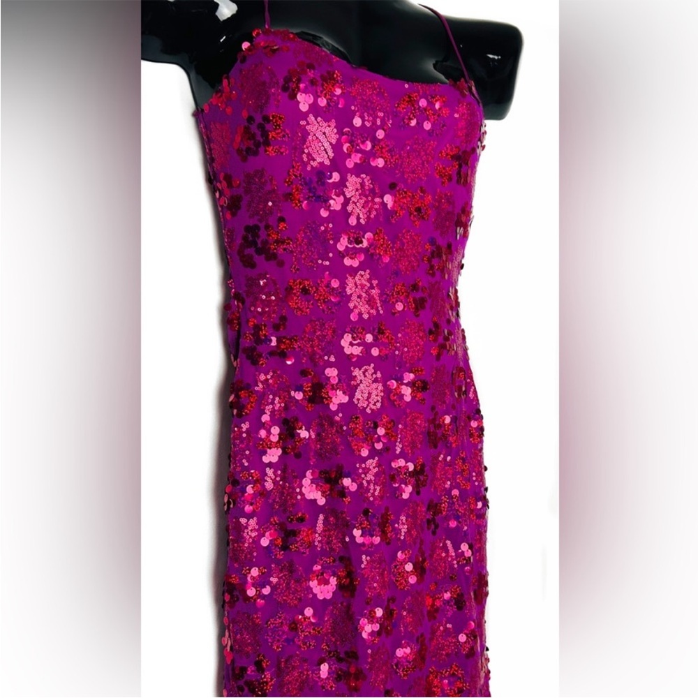 *NWT Fuchsia Sequin Dress - Picture 4 of 15